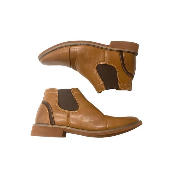 Girls Tan Cute Booties - Picture 1 of 9